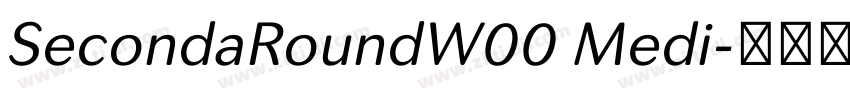 SecondaRoundW00 Medi字体转换